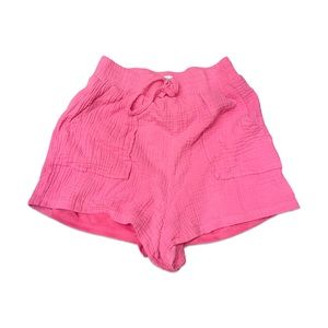 She + Sky gauze Pink Shorts | small